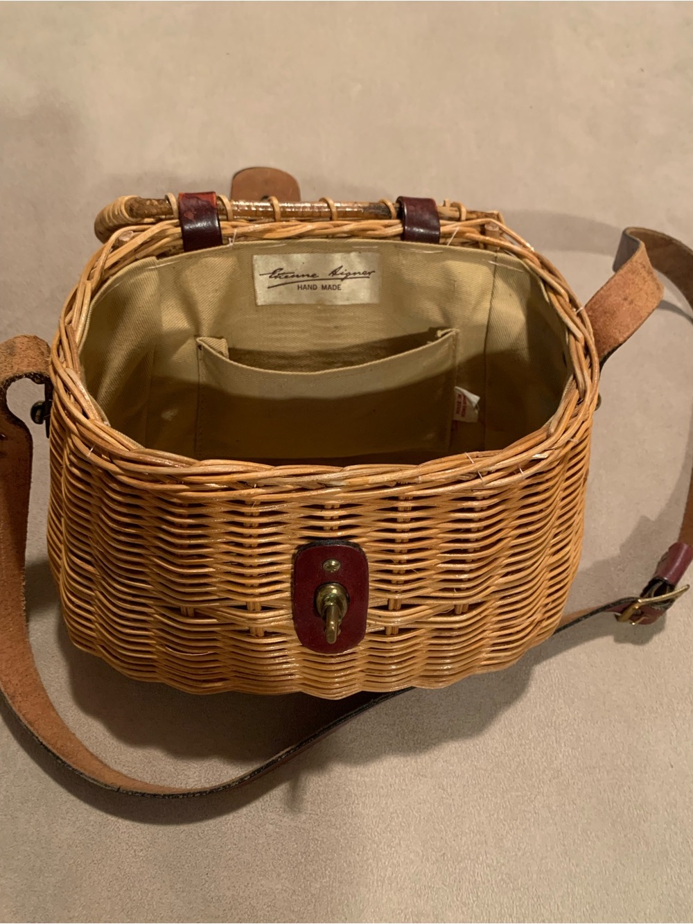 Vintage Etienne Aigner Rare 1950s Crossbody Bag - Picture 6 of 10